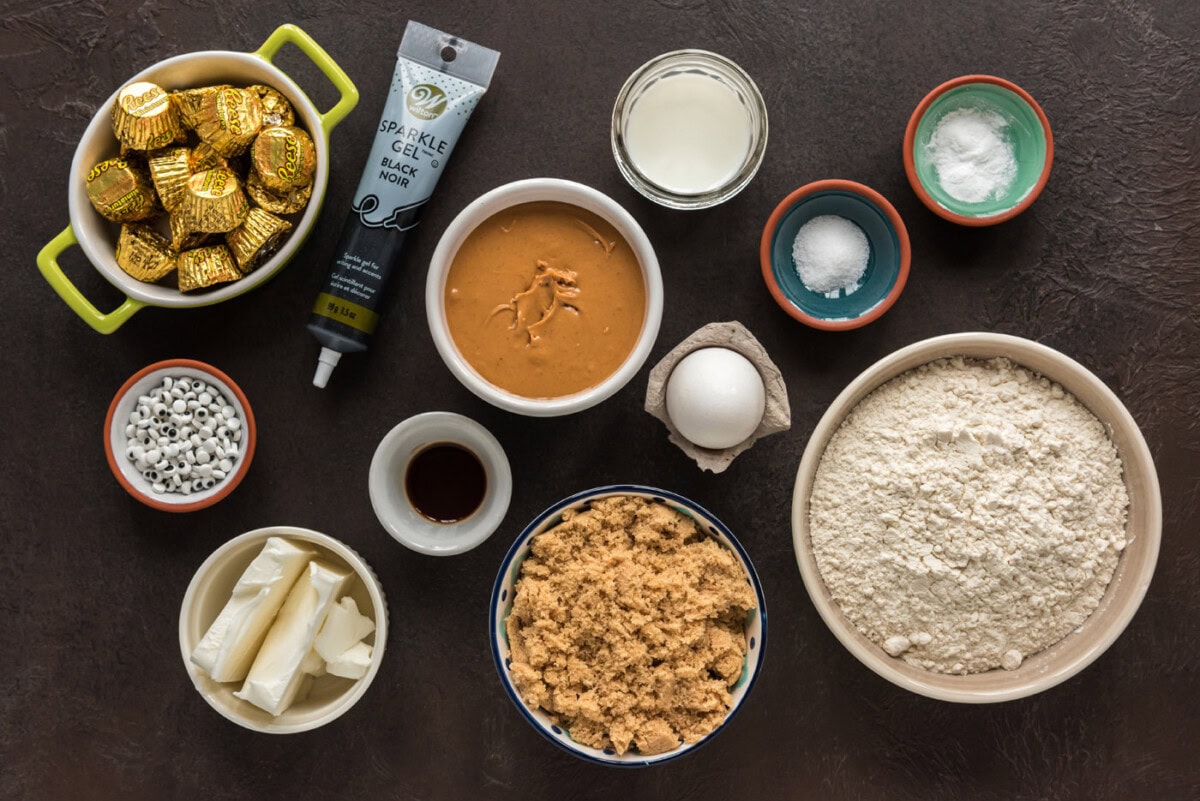 Ingredients for Spider Cookies