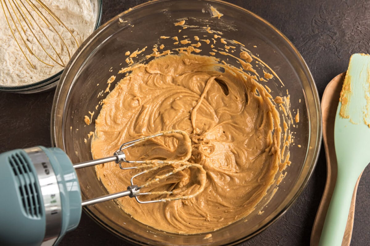 mixed peanut butter cookie dugh