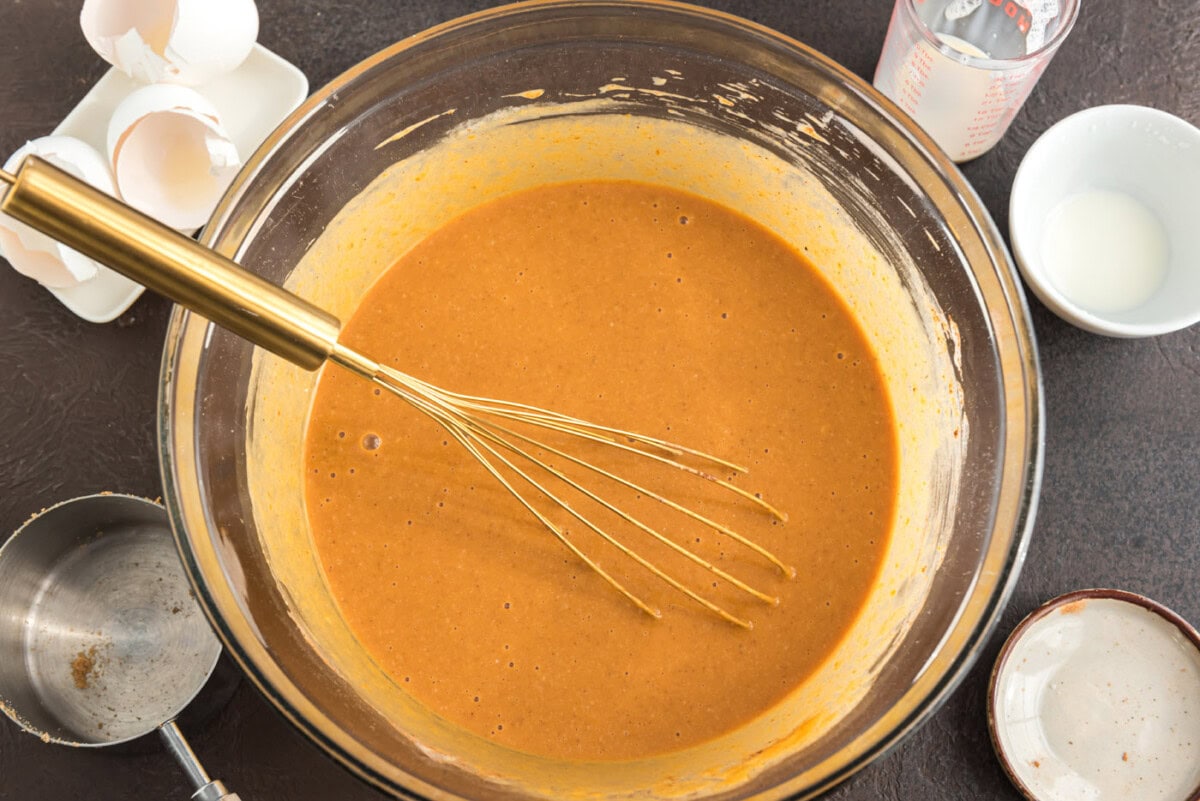 pumpkin pie mix in a bowl