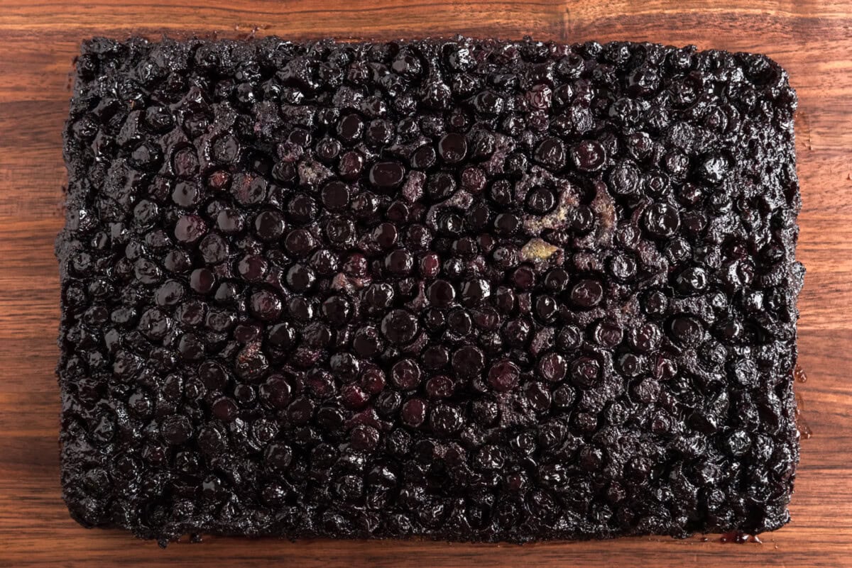 inverted blueberry cake