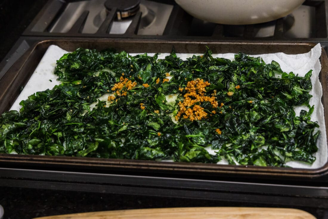 Fried Spinach Amanda's Cookin' Vegetables