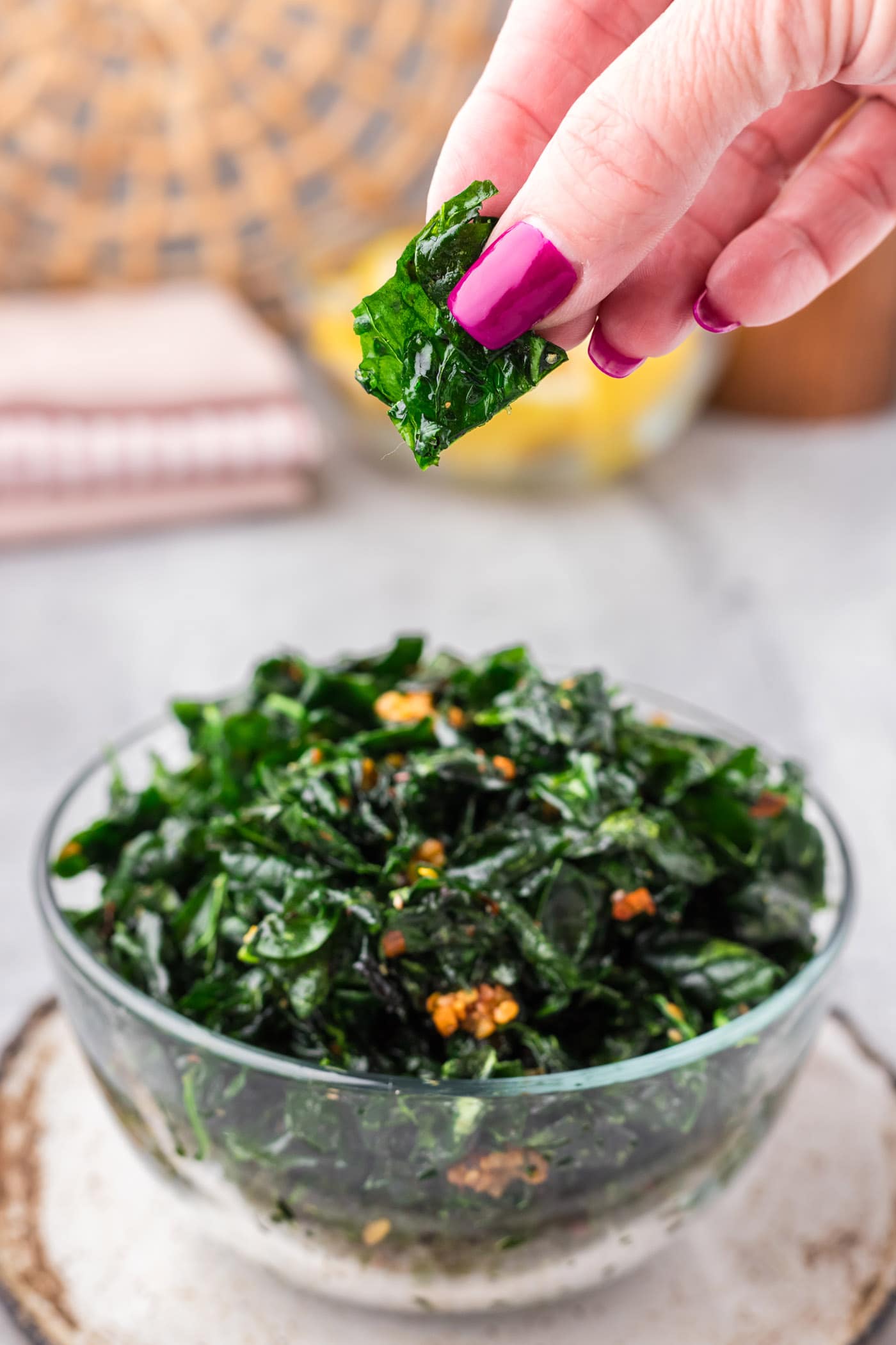 Fried Spinach Amanda's Cookin' Vegetables