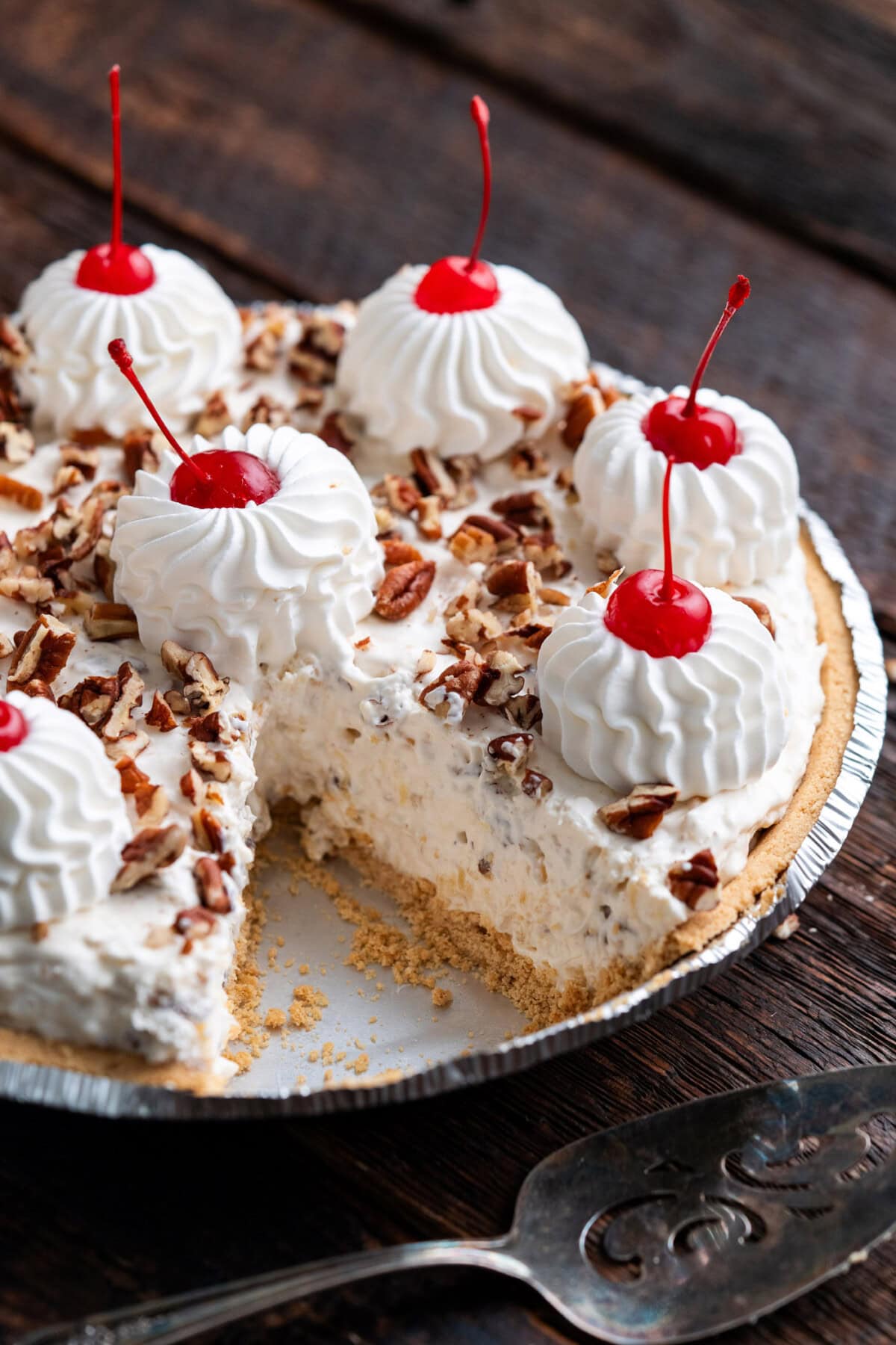 Million Dollar Pie with a slice taken out