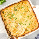 Pan of Scalloped Potatoes
