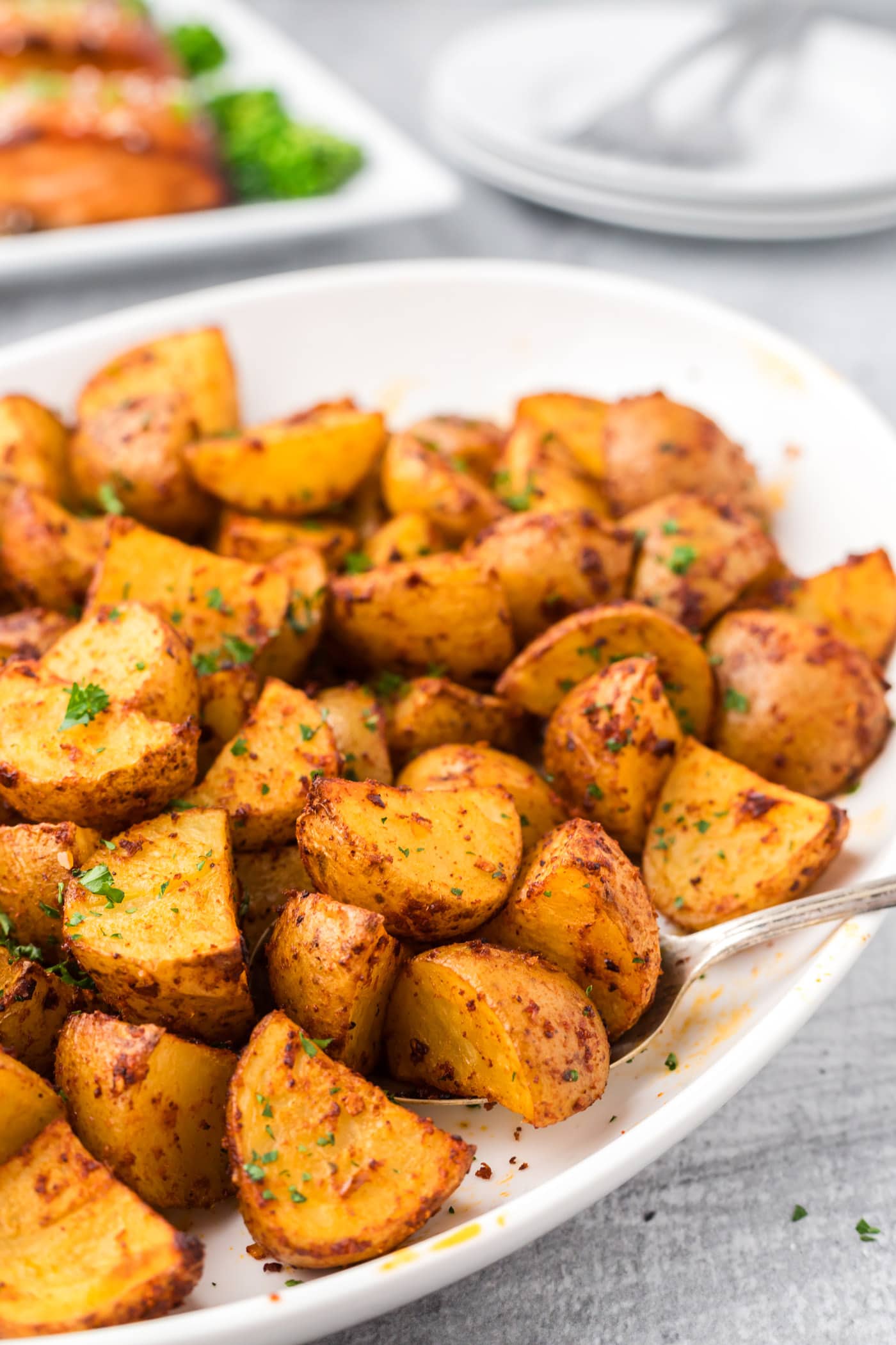 Spicy Potatoes - Amanda's Cookin' - Vegetables