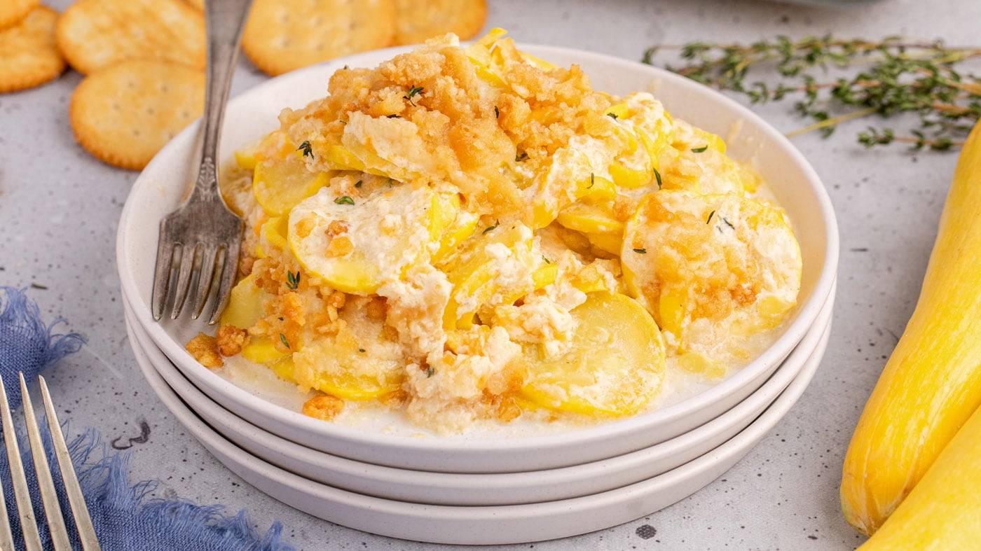 Simple, satisfying, and certainly comforting - this yellow squash casserole is great for both the ho