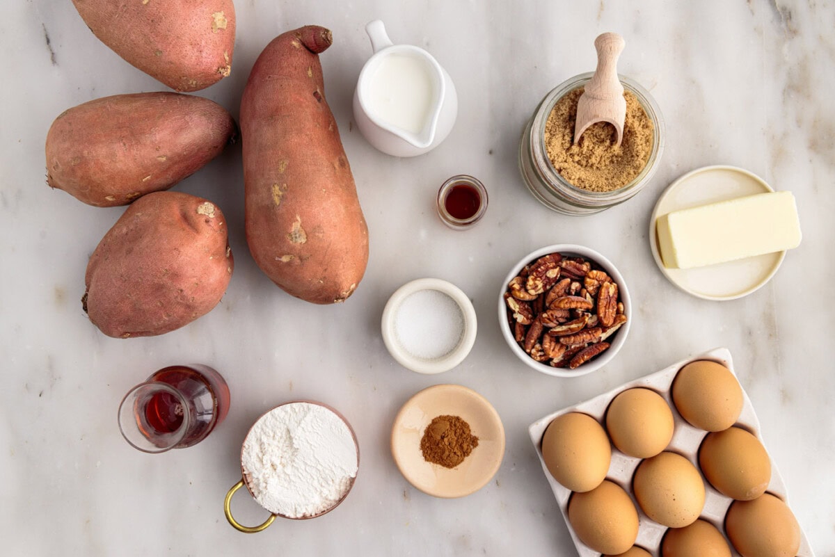 Ingredients for Sweet Potato Souffle