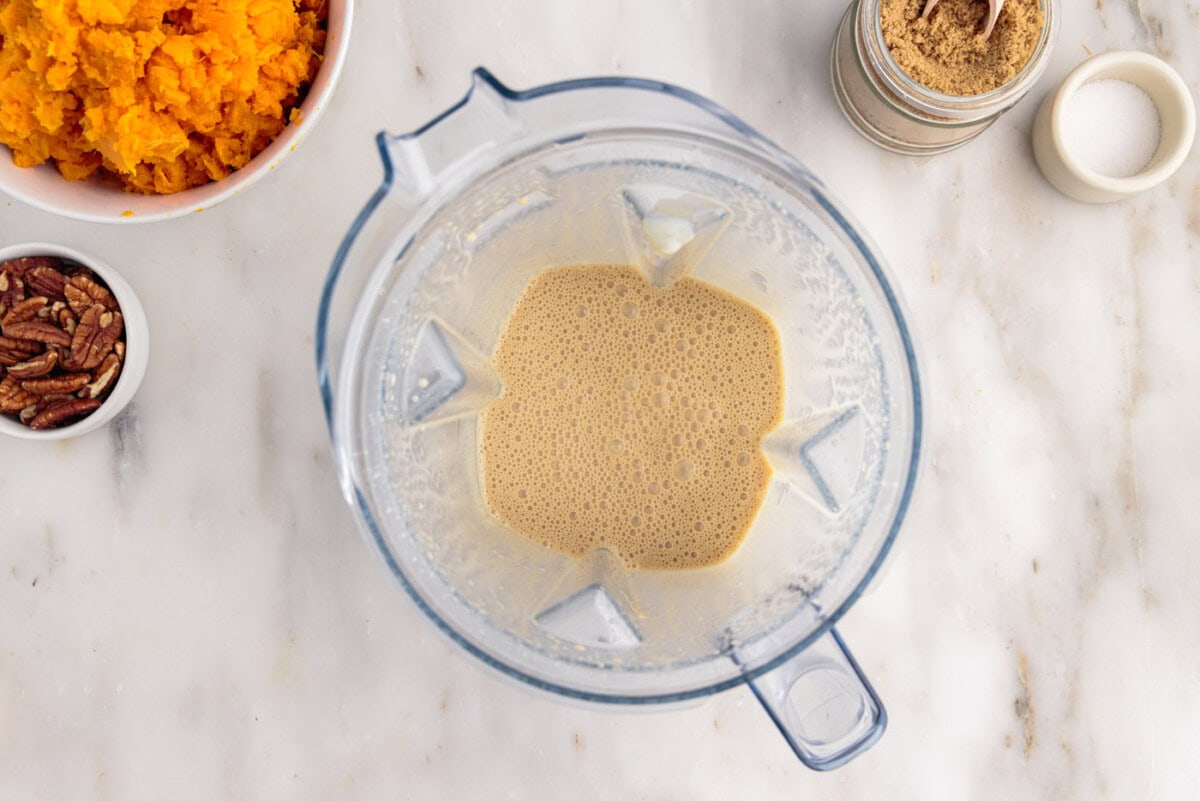 processed ingredients for sweet potato souffle