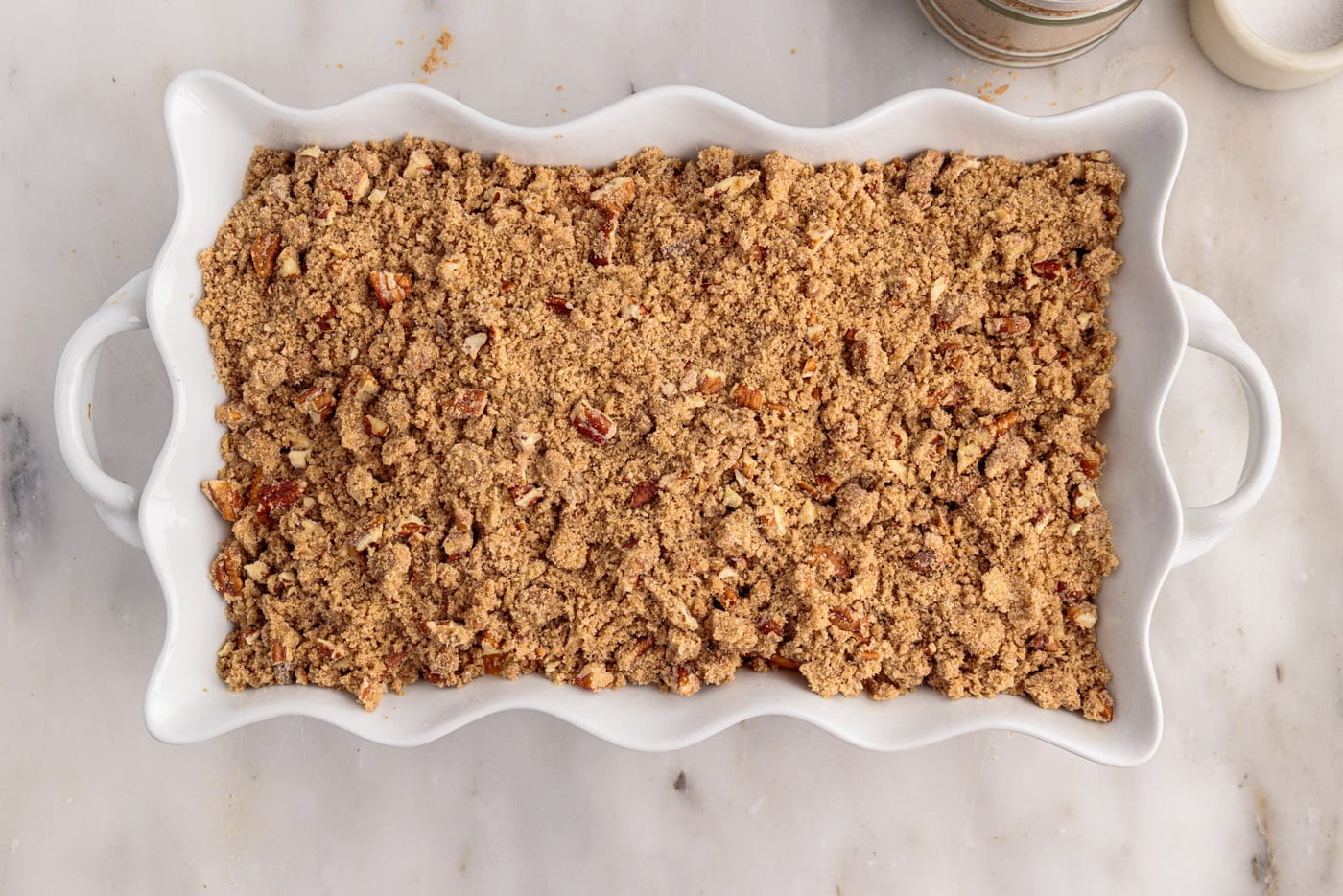 sweet potato souffle with pecan streusel topping