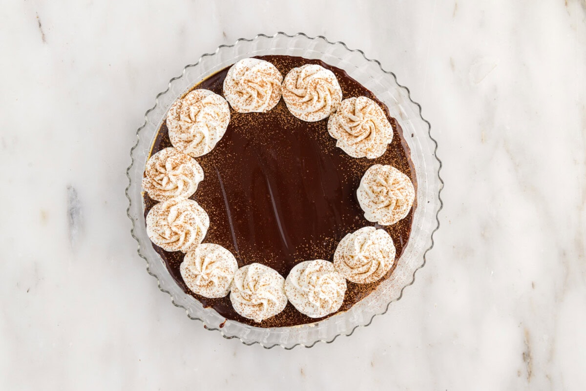 Baileys Irish cream cheesecake with ganache