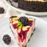 Blackberry Swirl Cheesecake