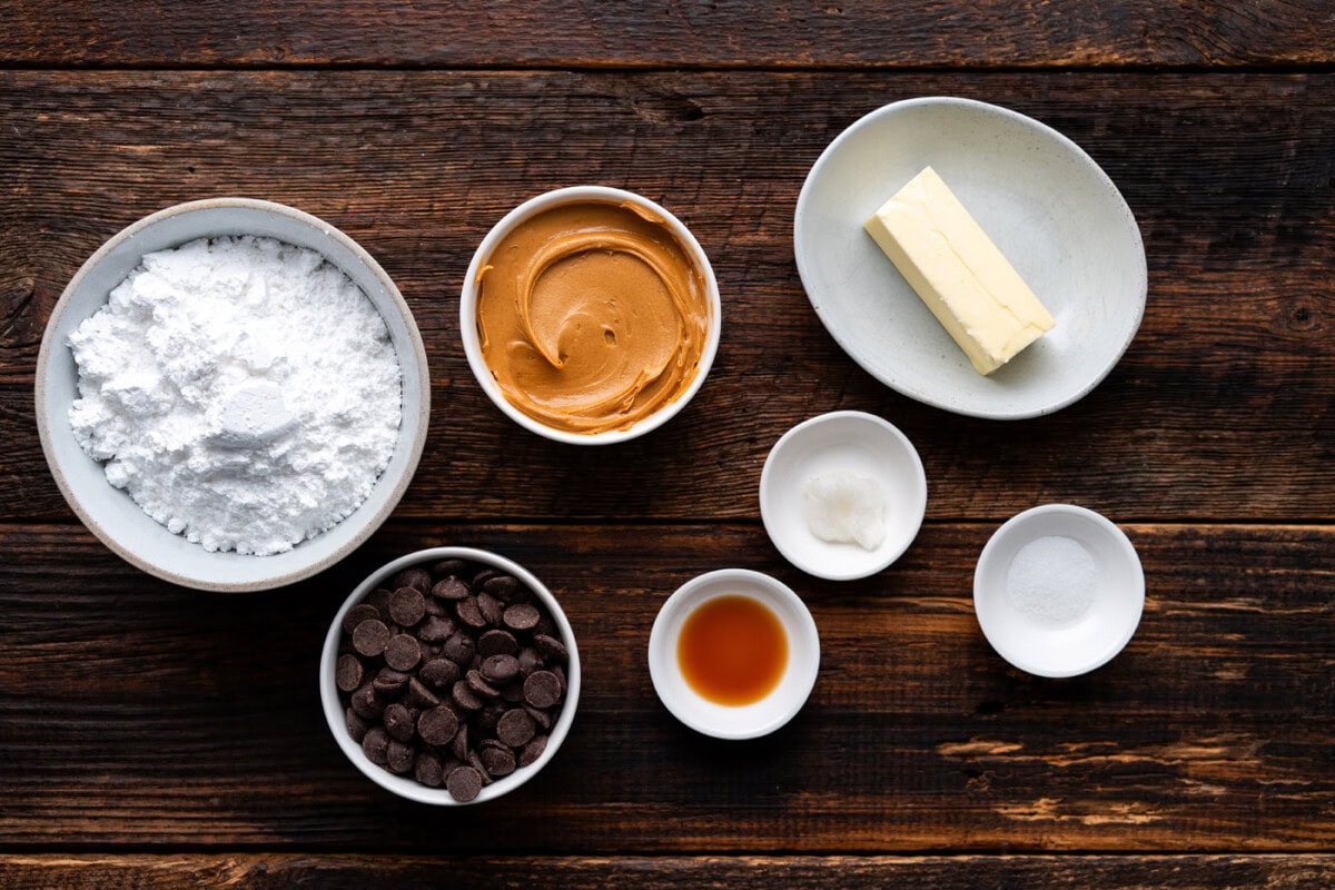 Ingredients for Buckeye Candy
