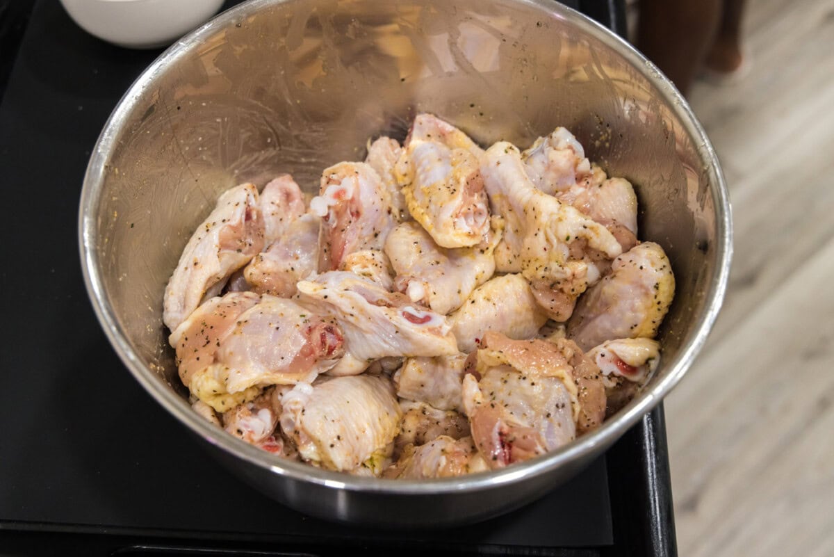 chicken wings in a bowl