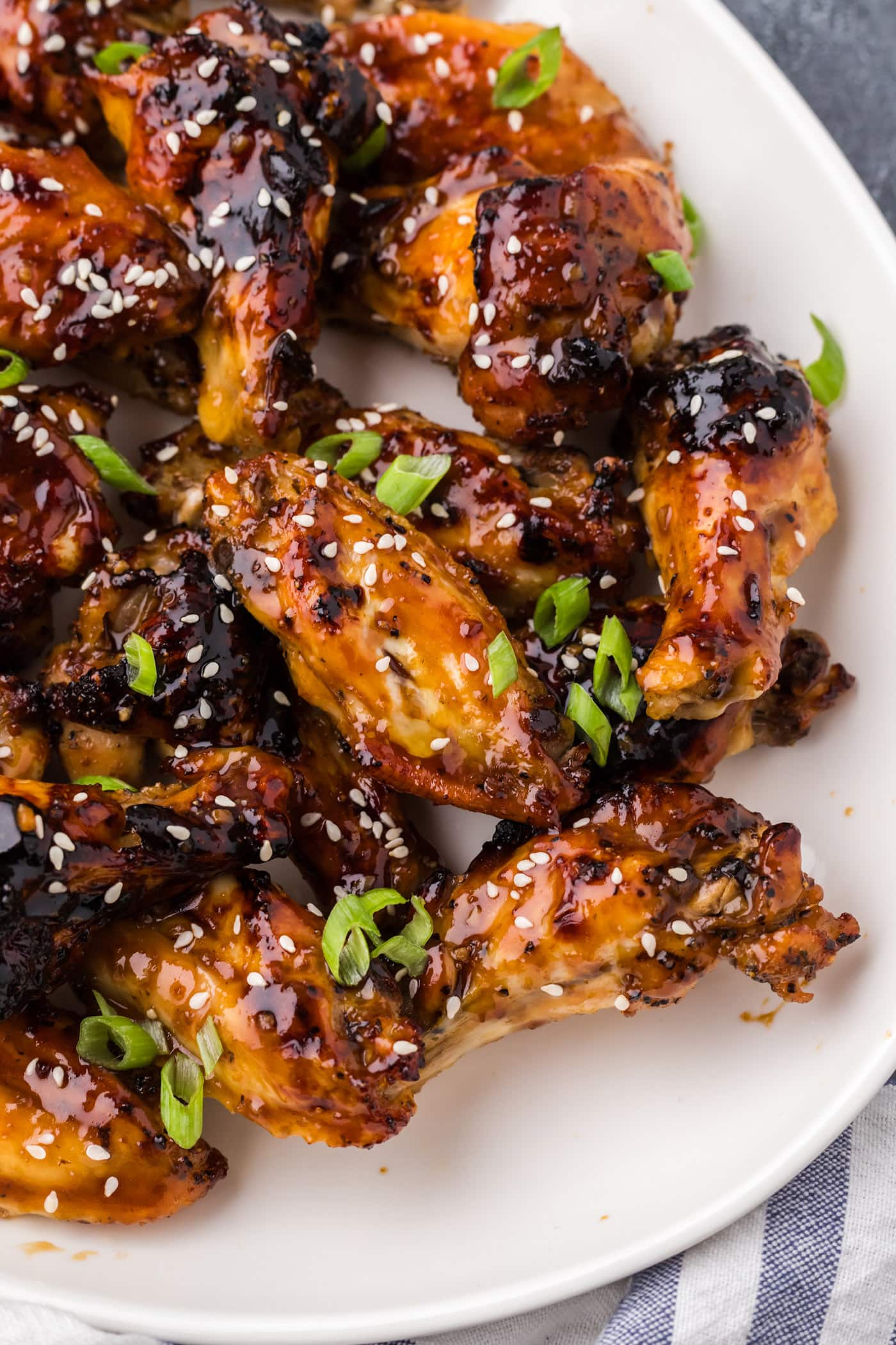 Honey Garlic Chicken Wings - Amanda's Cookin' - Chicken & Poultry