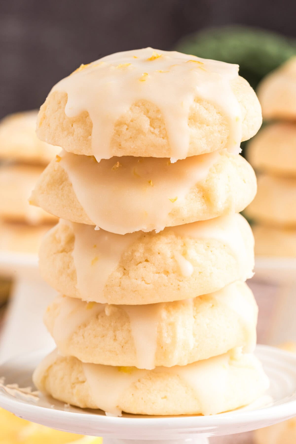 Stack of Lemon Drop Cookies