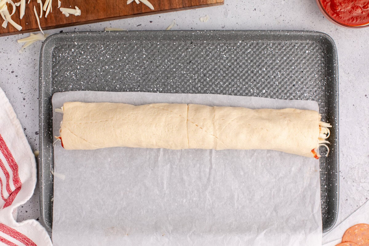 pizza pinwheel dough log