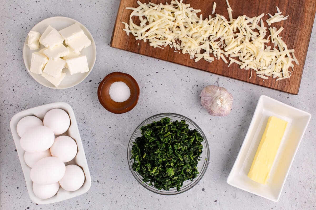 Ingredients for Spinach Souffle