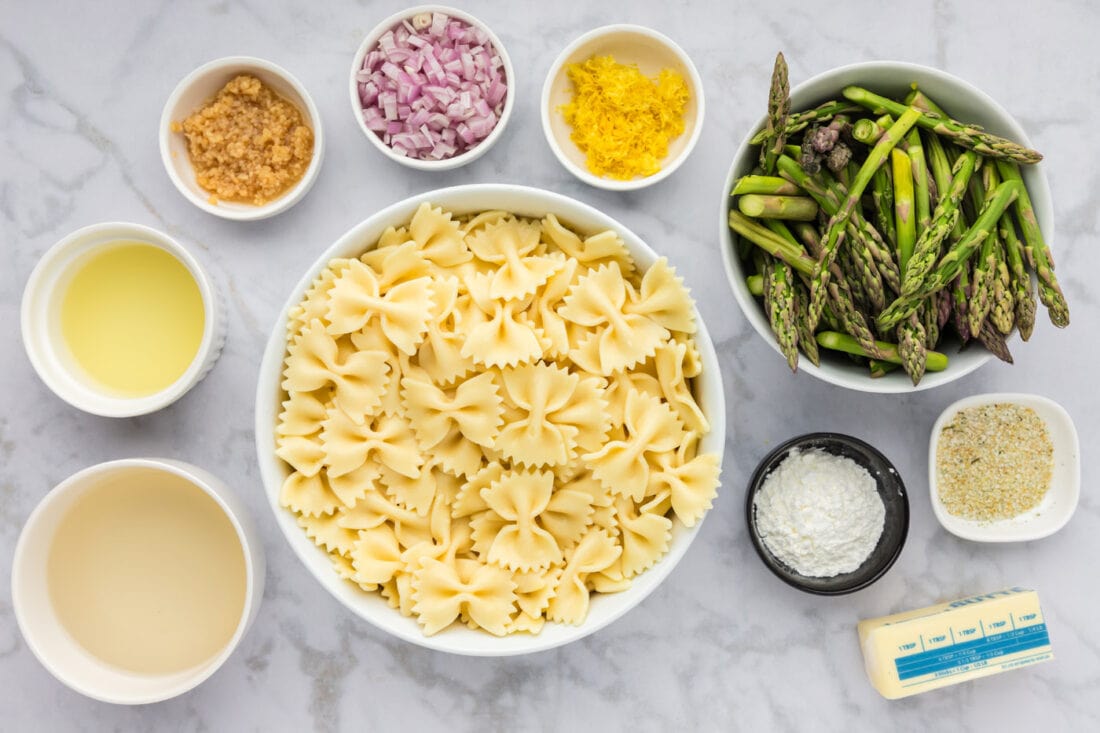 Ingredients for Asparagus Pasta