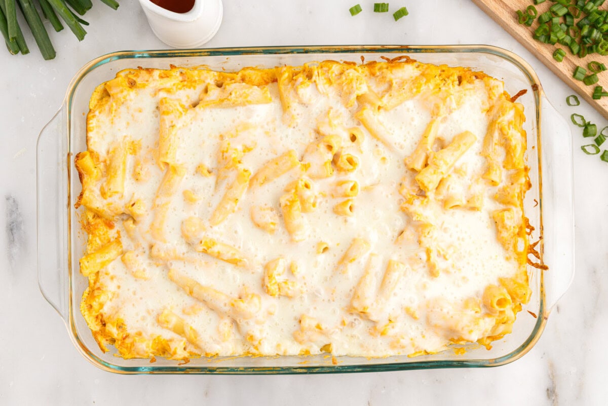 baked buffalo chicken casserole