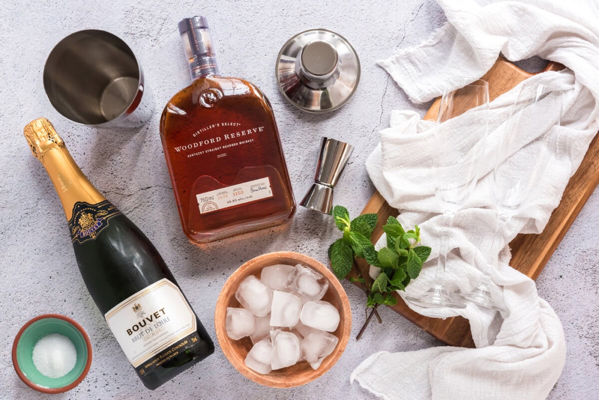 Ingredients for a Fizzy Julep