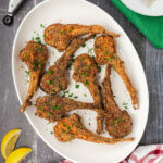 Fried Lamb Chops on a platter