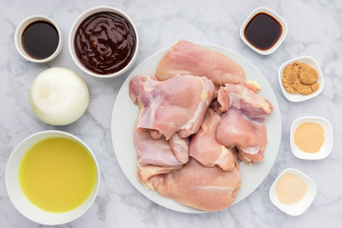 Ingredients for Instant Pot BBQ Chicken