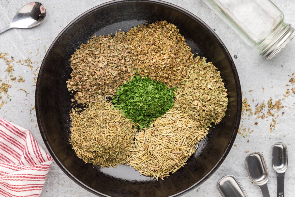 dried herbs in a bowl