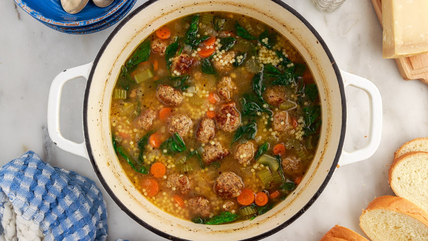 Italian Wedding Soup - Amanda's Cookin' - Pork