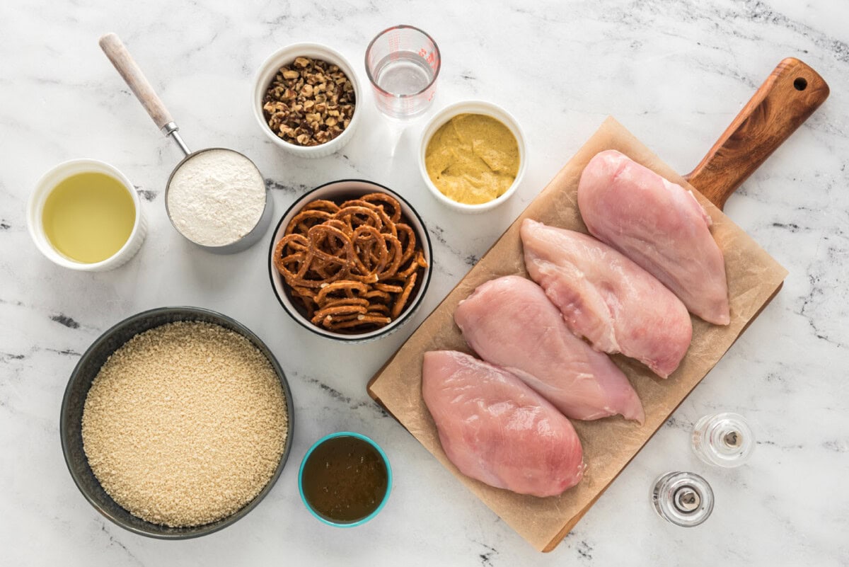 Ingredients for Pretzel Chicken