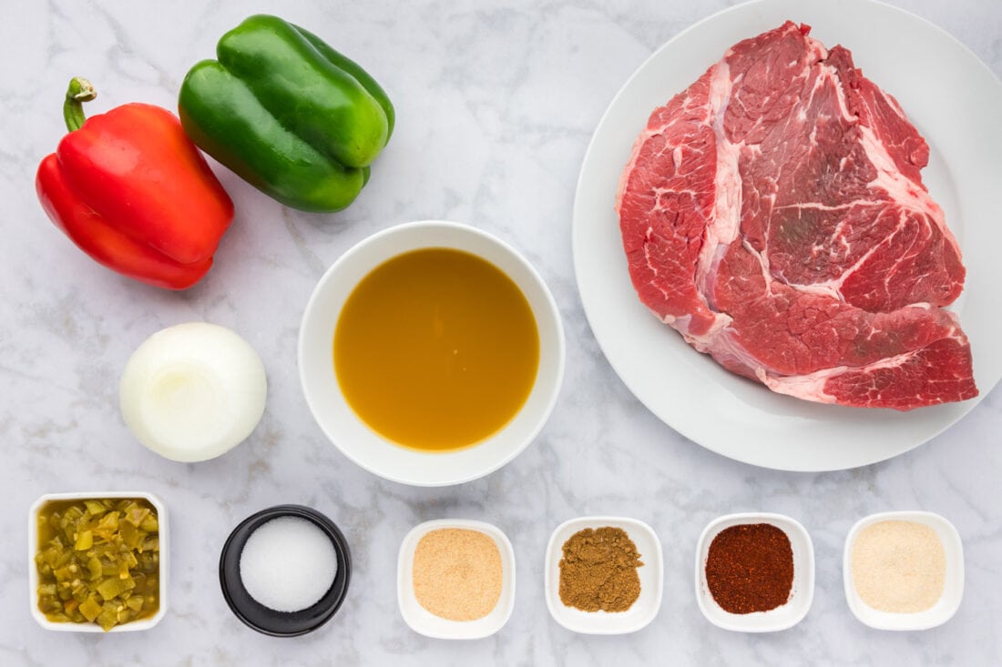 Ingredients for Beef Carnitas