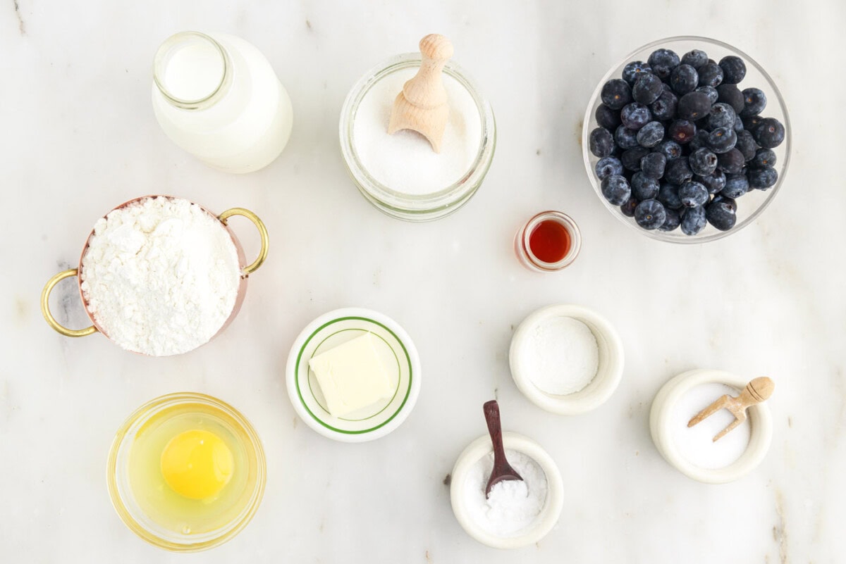 Ingredients for Blueberry Pancakes