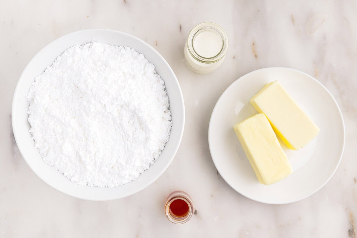 Ingredients for Brown Butter Frosting