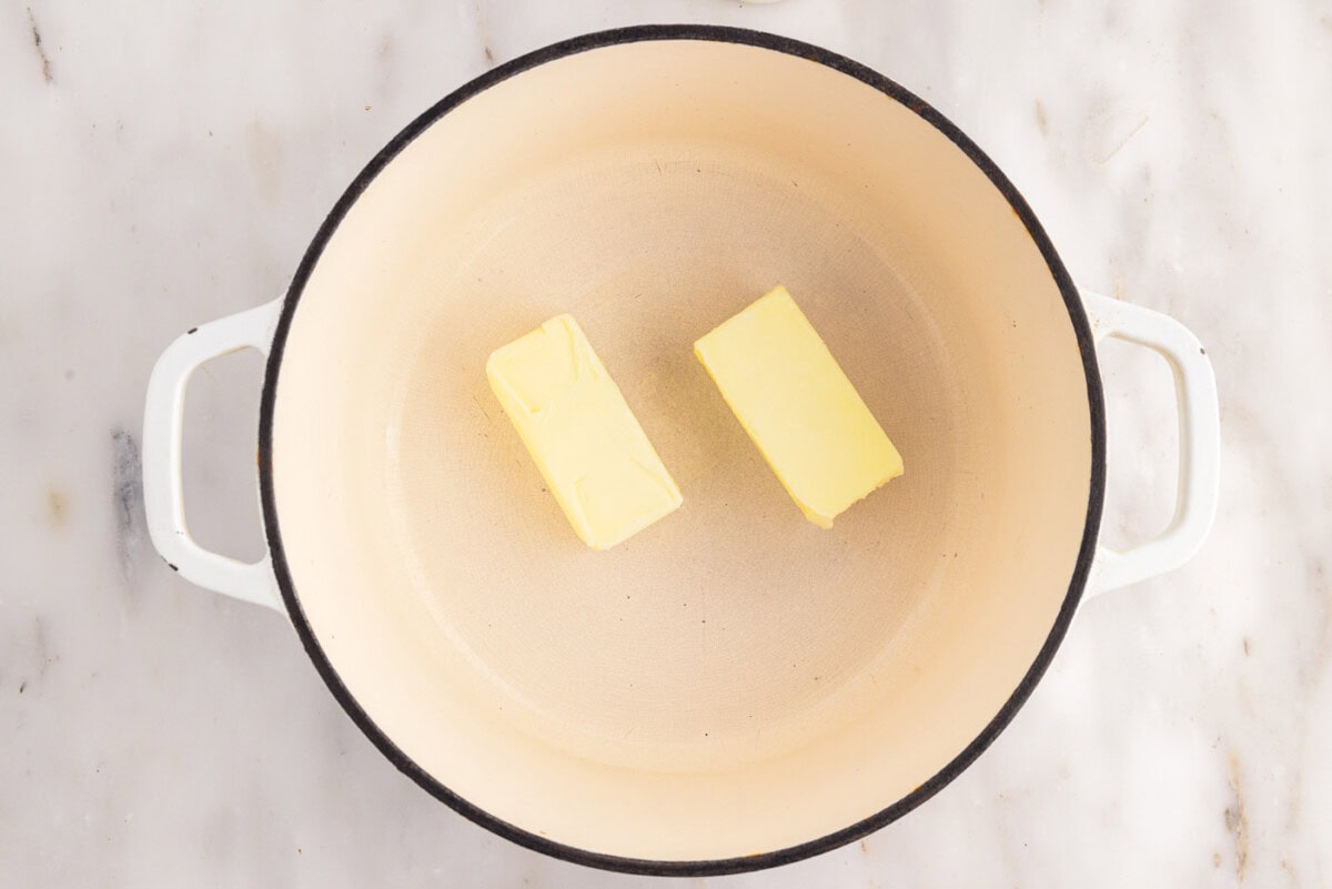 butter in a saucepan