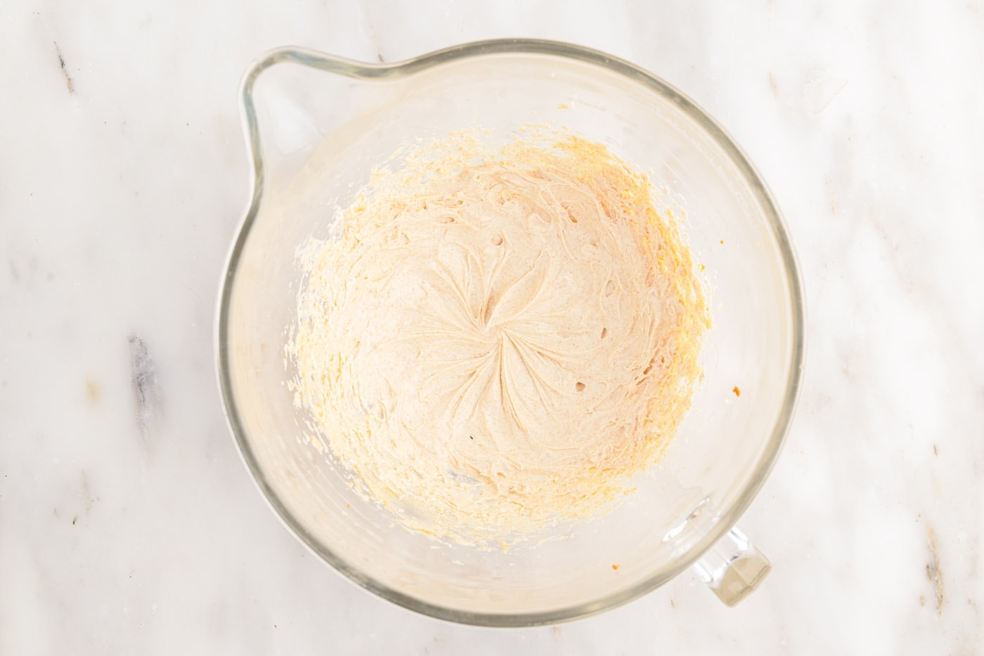 whipped brown butter in a bowl