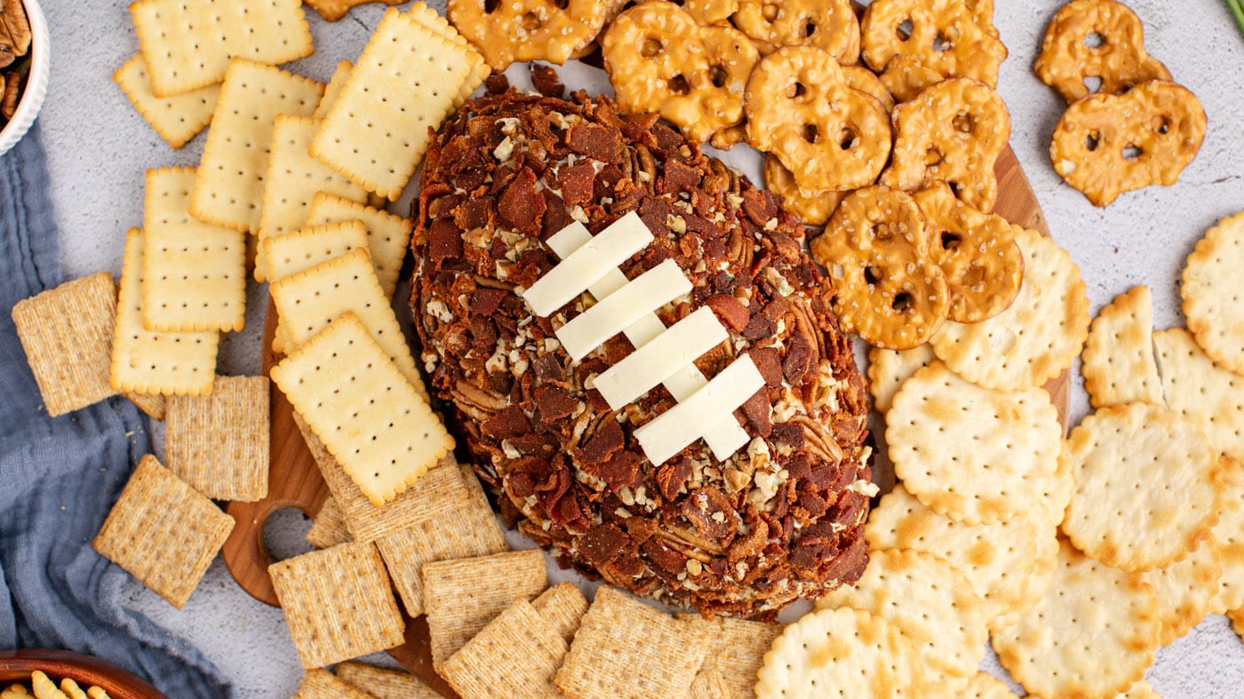 Football Cheese Ball - Amanda's Cookin' - Football Recipes