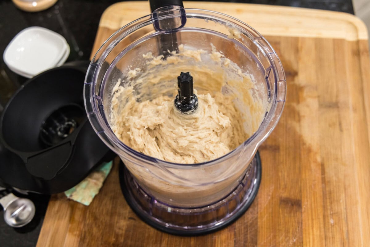 fish cake dough in food processor