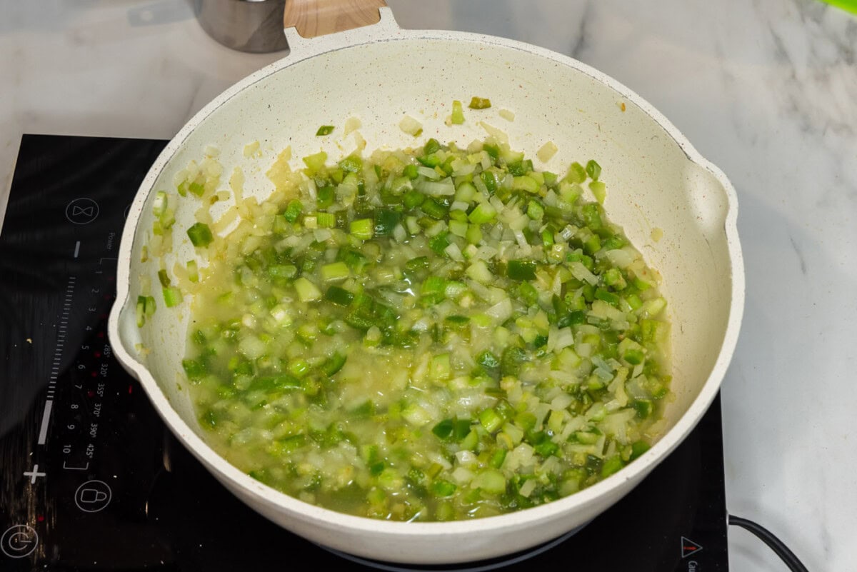 vegetable mix in a skillet