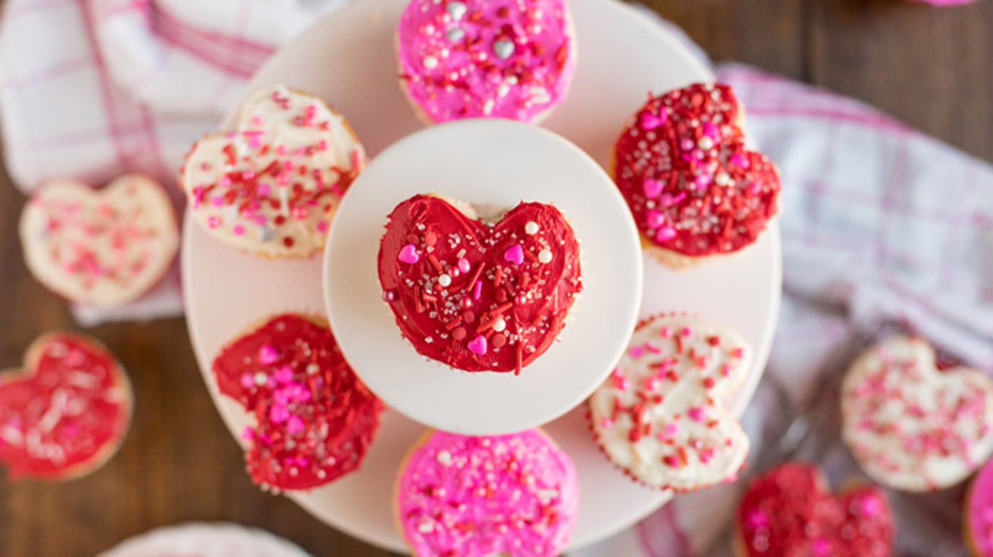 Valentine Heart Cupcakes