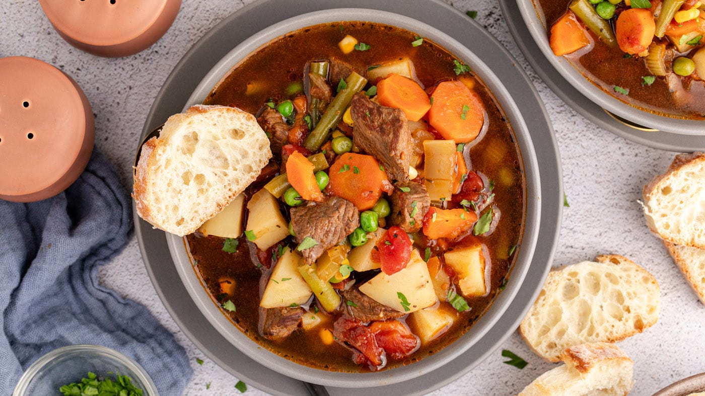 Vegetable Beef Soup - Amanda's Cookin' - Beef