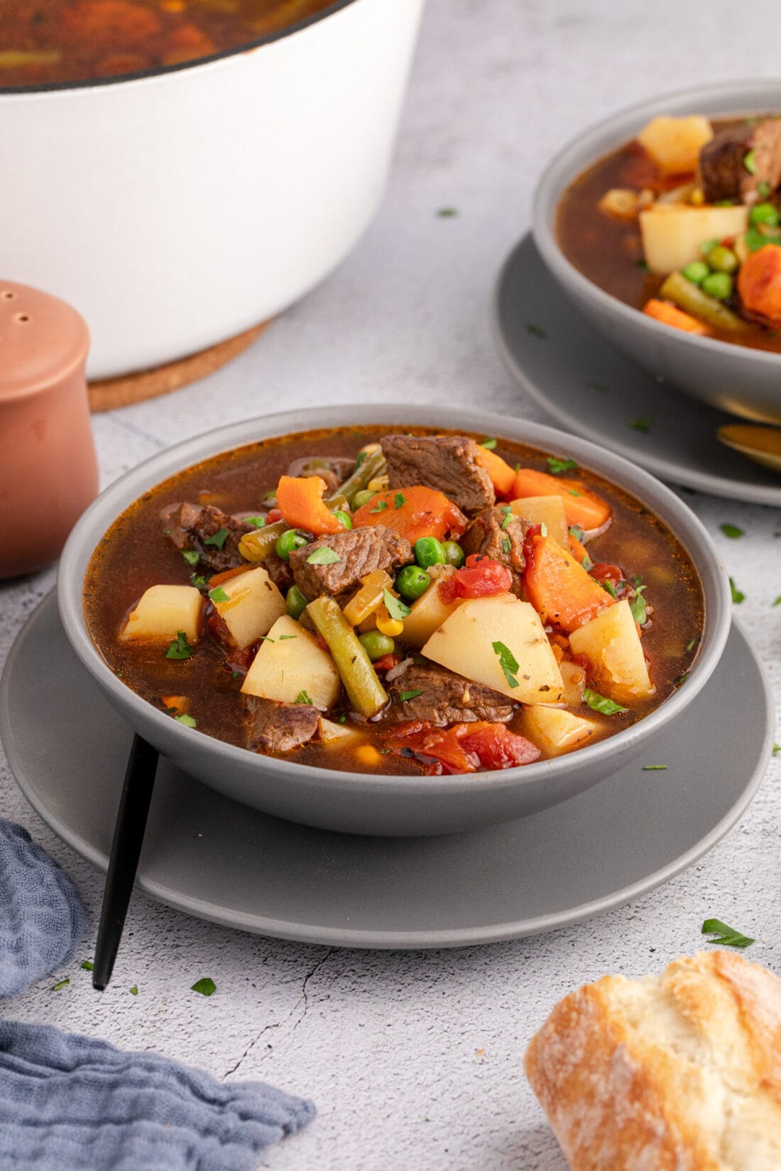 Bowl of Vegetable Beef Soup