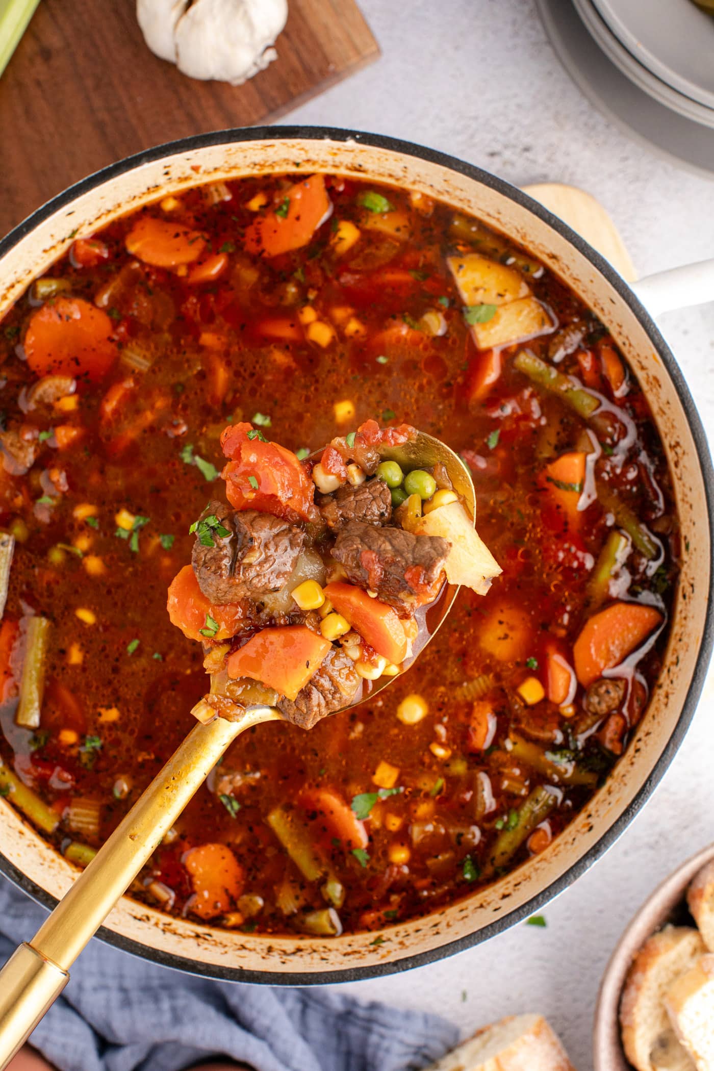 Vegetable Beef Soup - Amanda's Cookin' - Beef