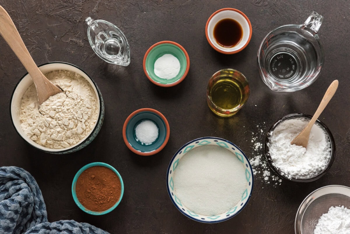Ingredients for Wacky Cake