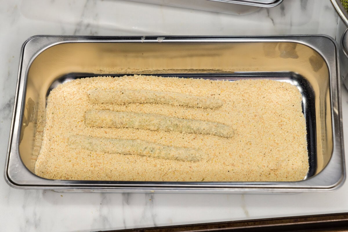 breadcrumb coated asparagus
