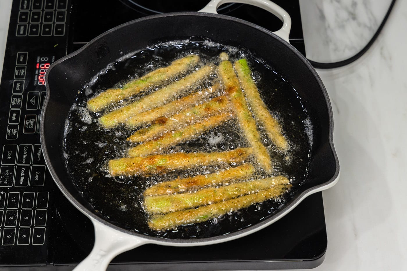 deep fried asparagus spears