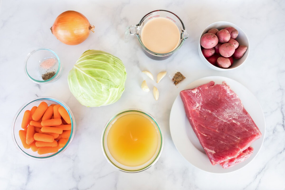 Ingredients for Instant Pot Corned Beef