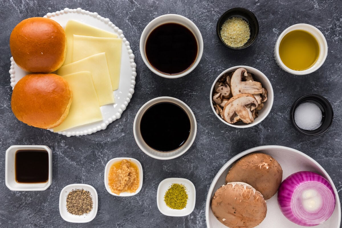 Ingredients for Mushroom Burger