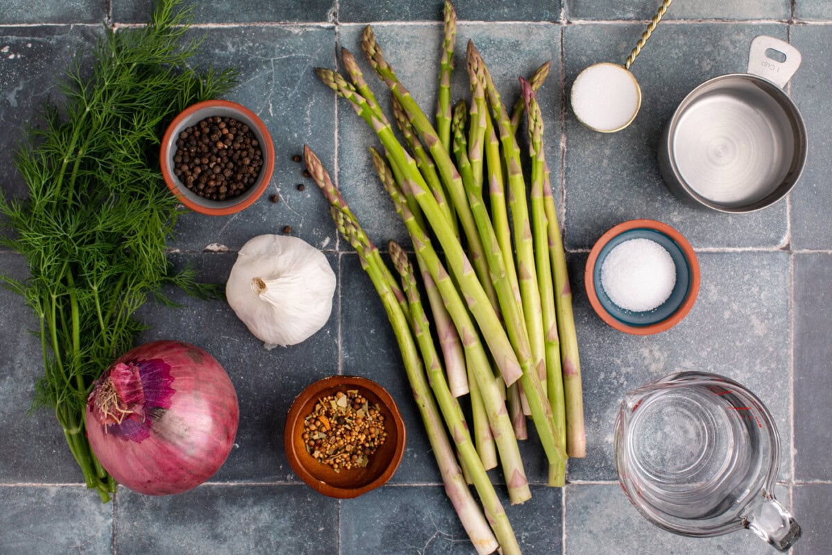 Ingredients for Pickled Asparagus