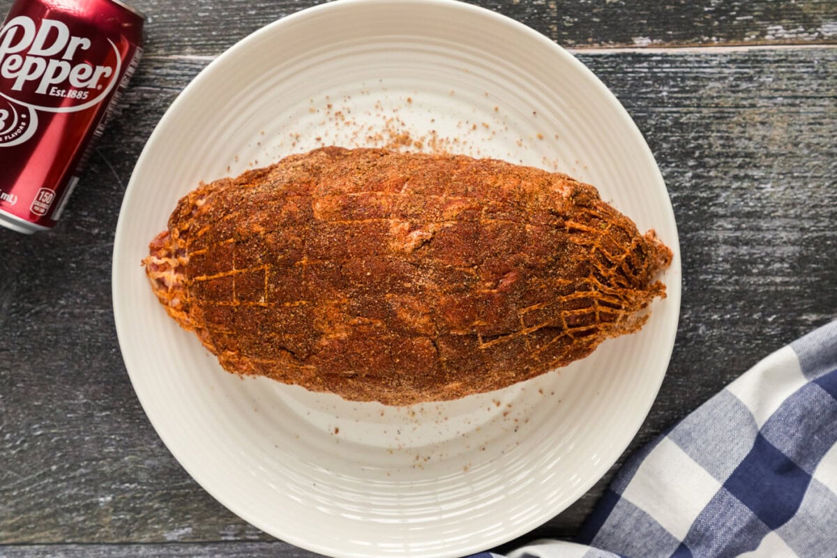 pork shoulder with dry rub