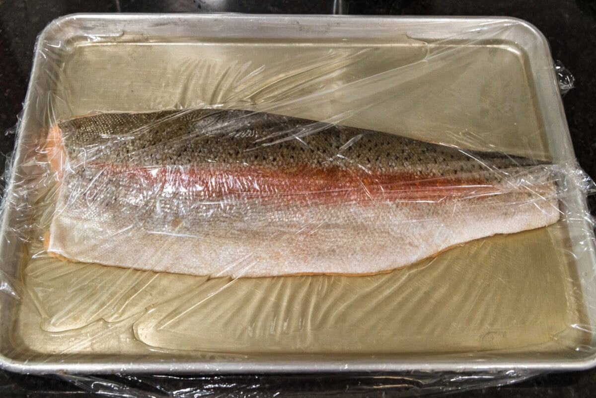 trout bringing in water, salt, and brown sugar