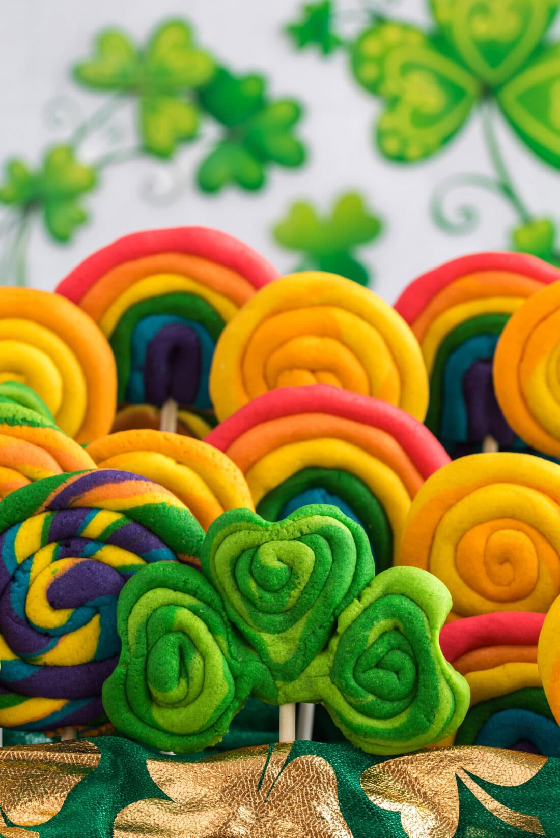 Close up photo of St. Patrick’s Day Cookies